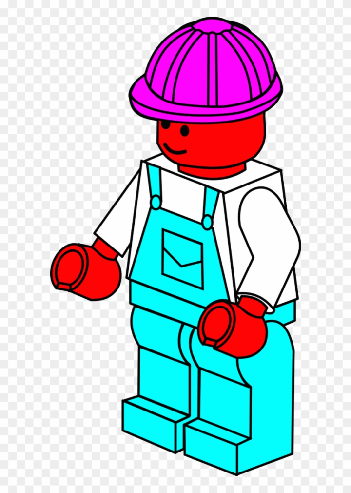 lego worker coloring pages