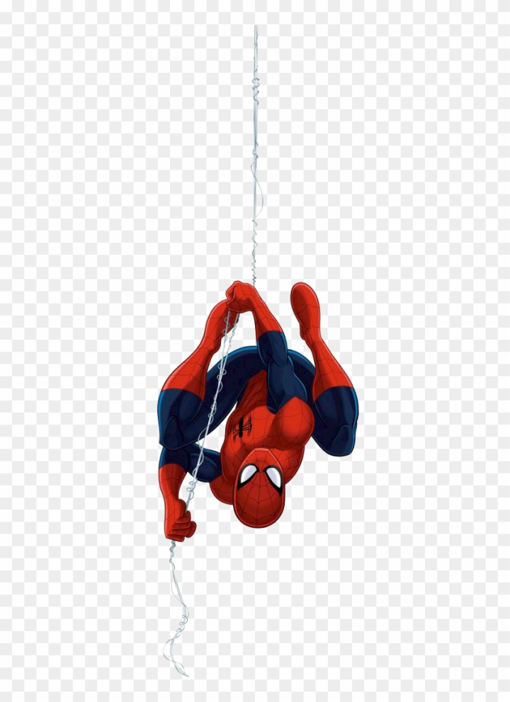 spider man hanging silhouette