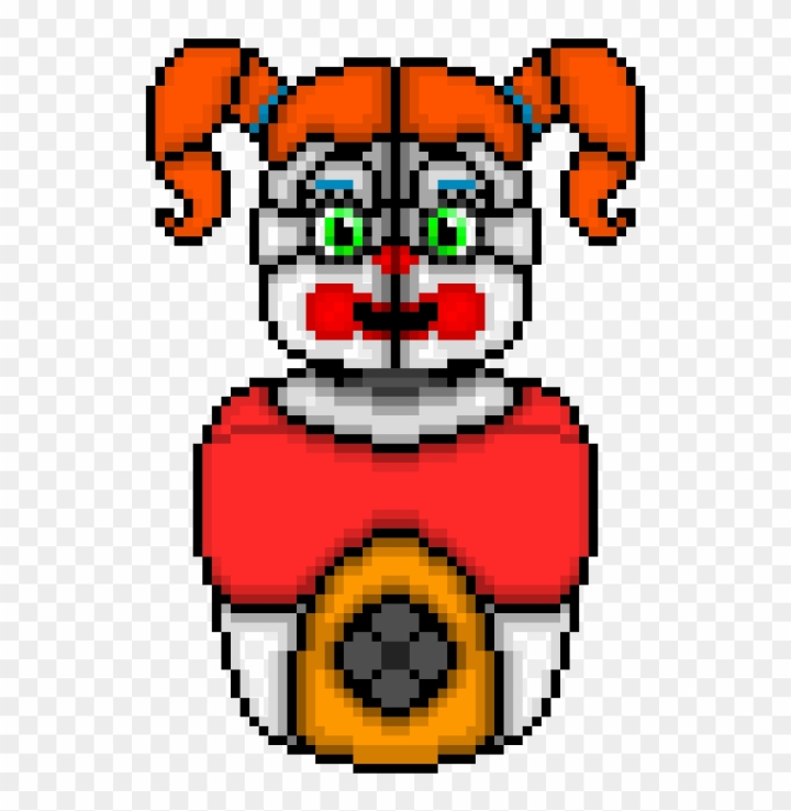 Free: Circus Baby - Circus Baby Pixel Art - nohat.cc