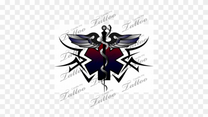 Free: Ems Tattoo, I Would Definitely Consider This One - Medical Tribal  Tattoo Designs 