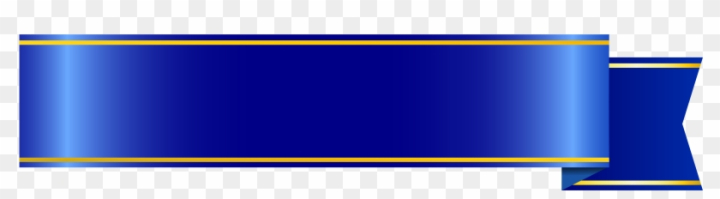 blue and gold ribbon banner