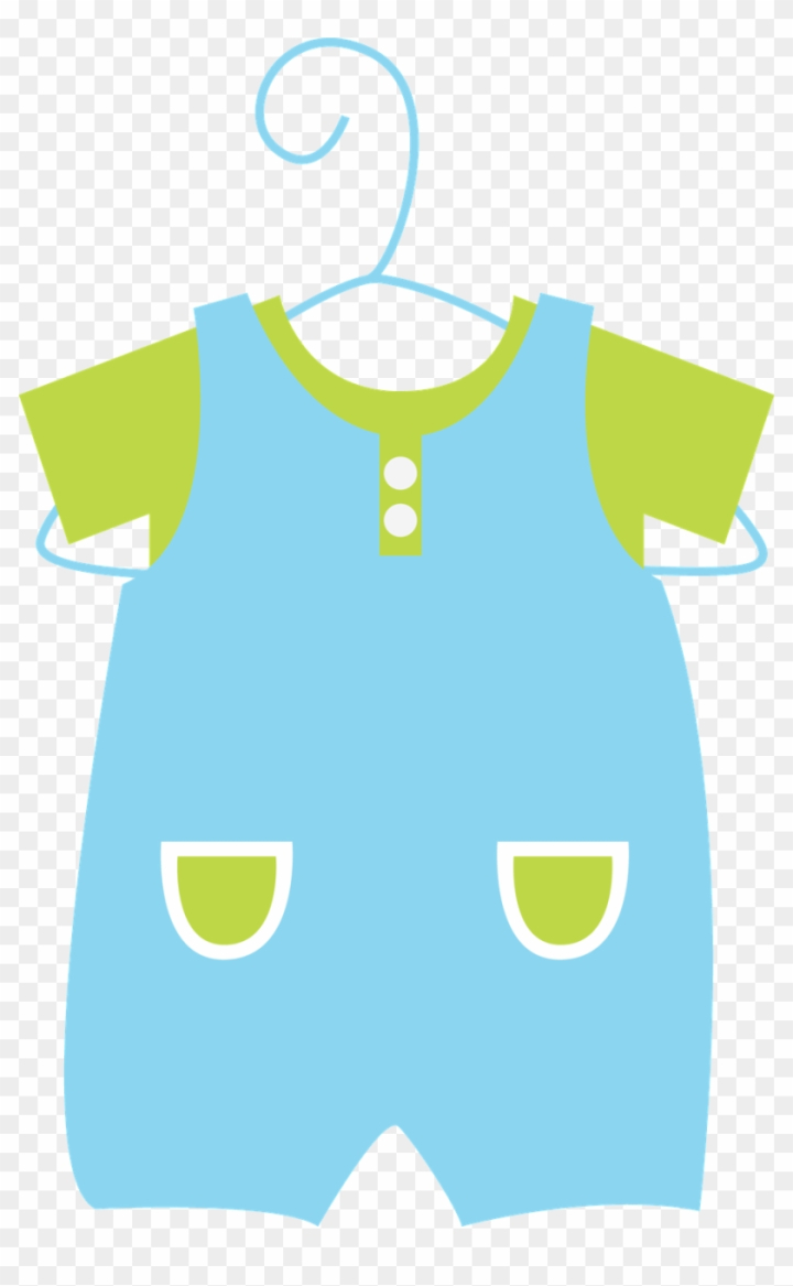 Free: Yellow Clipart Baby Clothes - Dibujos Para Baby Shower Varon -  