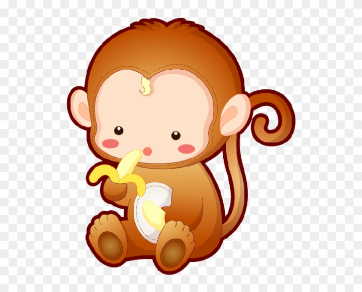 cute little monkey cartoon