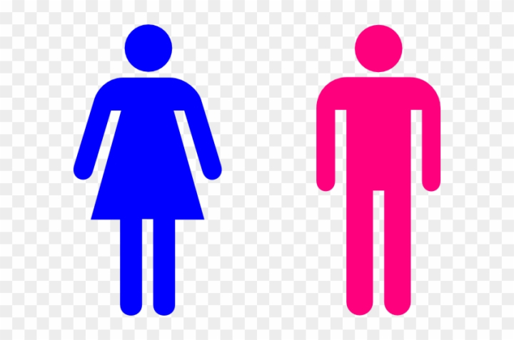 Free: Pink People Blue Woman Png Clip Art - Pink And Blue People 