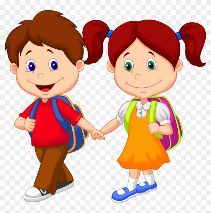 Free: Kids School Clipart Png - Cartoon Children 