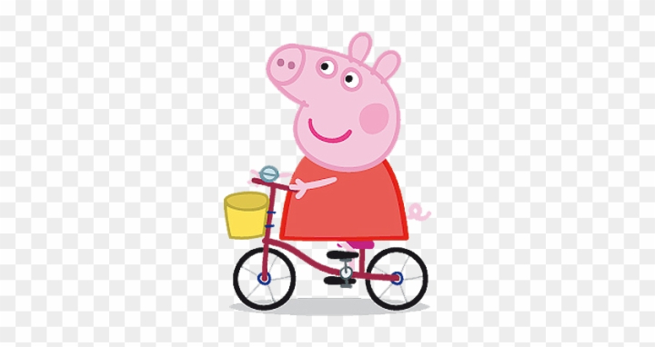 Free: Peppa Pig Png Pack More - Peppa Pig Bicycle Png 