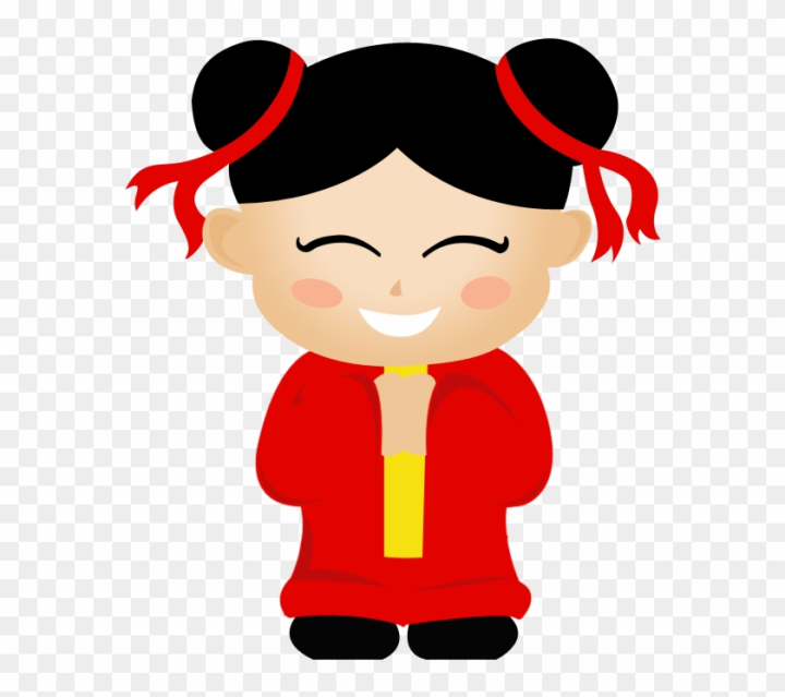 Free: Asian Clipart Chinese Theme - Chinese Girl Cartoon Png - nohat.cc