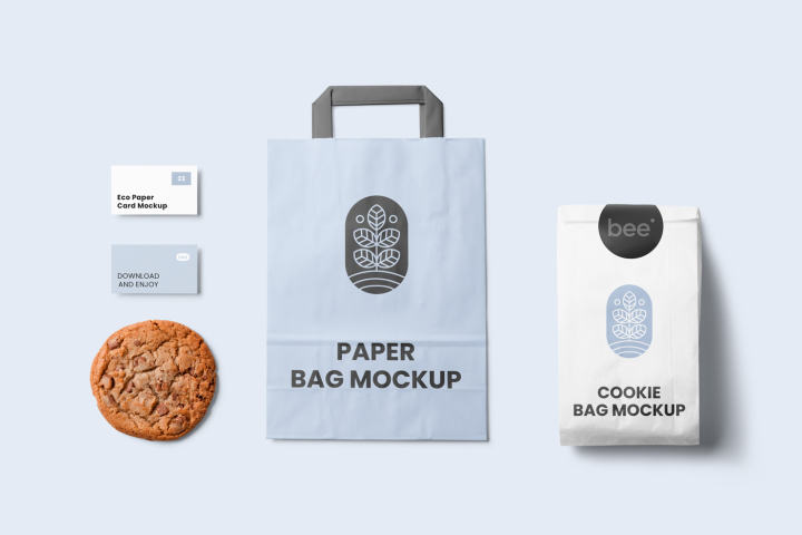 Bag,Mockup,Free,Stationery,Paper,business card,business cards,cafe,download,eco,food,freebie,label,packaging,paper bag,shopping,shopping bag,sticker,take away
