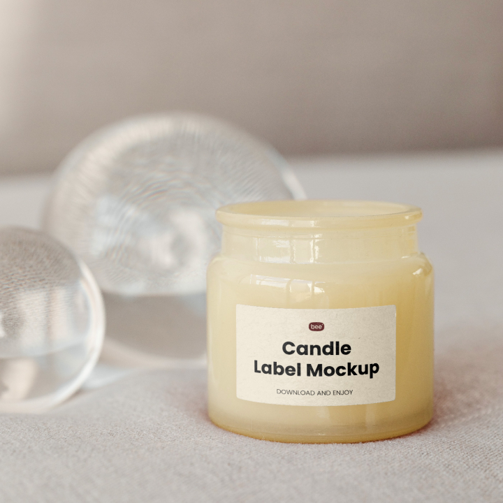 Free,Label,Jar,with,Glass,Ball,Mockup,bottle,candle,download,free,freebie,horizontal,jar,label,narrow,packaging,paper,standing,wax