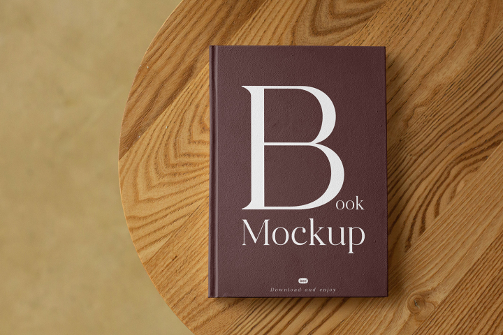 Free,Book,Cover,on,Table,Mockup,book,closed,cover,download,eco,free,freebie,hard cover,pages,paper,vertical