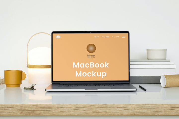 Free,MacBook,Front,View,Mockup,apple,computer,desktop,home office,laptop,macbook,notebook,retina,screen