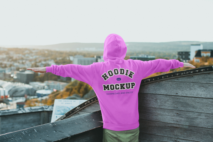 Free,Hoodie,Back,View,Mockup,apparel,cotton hoodie,fashion wear,hoodie,material hoodie