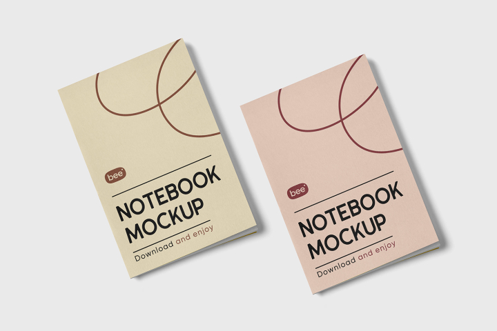 Free,Thin,Notebook,Mockup,calendar,diary,hard cover,journal,notebook cover,stationery