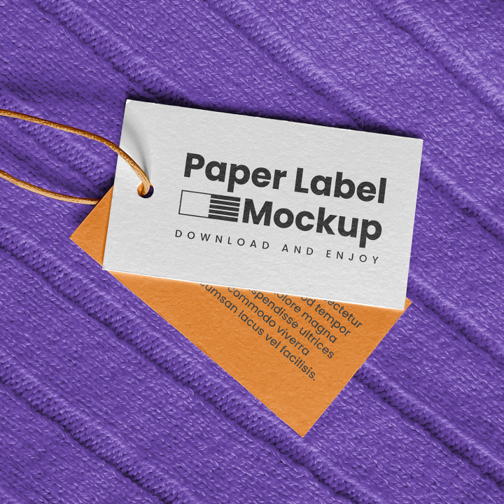 Free,Label,on,Blouse,Mockups,apparel label,card,fashion,paper label,paper tag