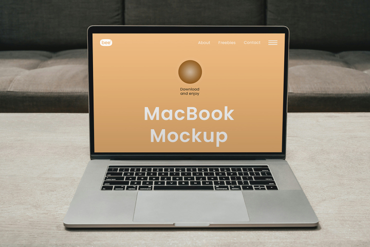 Free,MacBook,Display,Front,View,Mockup,apple,computer,device,display,laptop,macbook air,macbook pro,retina,screen