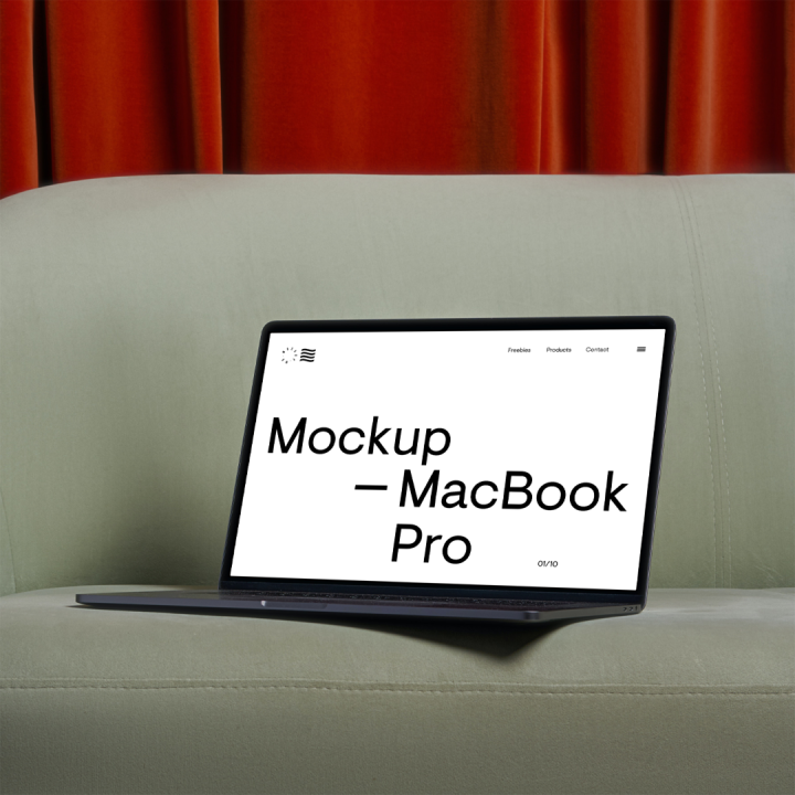 MacBook,Pro,Mockup,on,a,Sofa