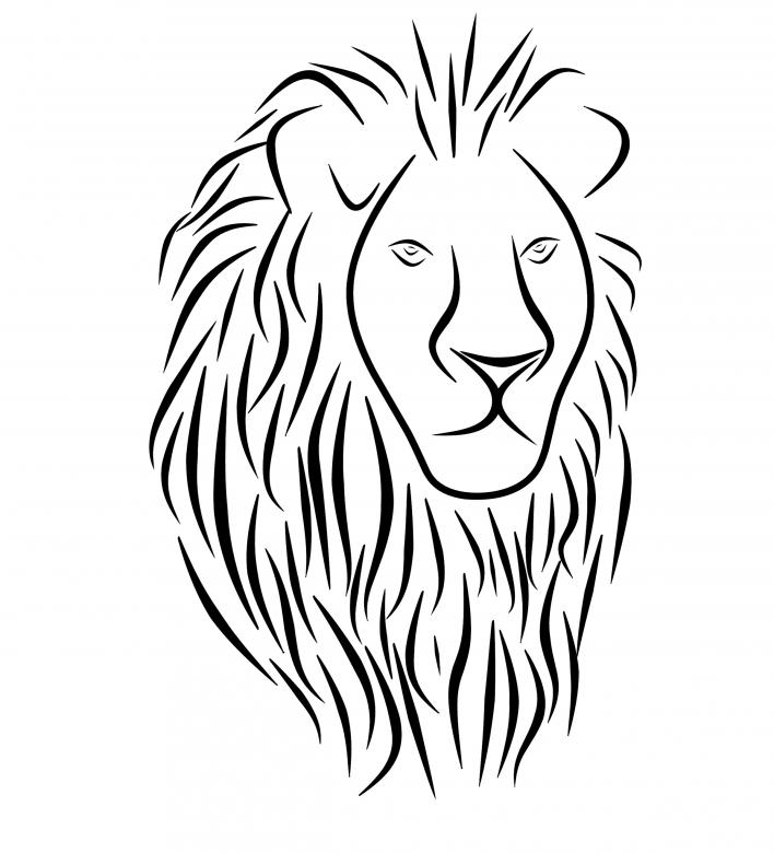 Winged Lion Tattoo Design Silhouette Stock Illustration 1452885728 |  Shutterstock