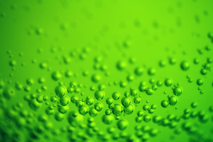 Free: Lime green bubbles wallpaper. 