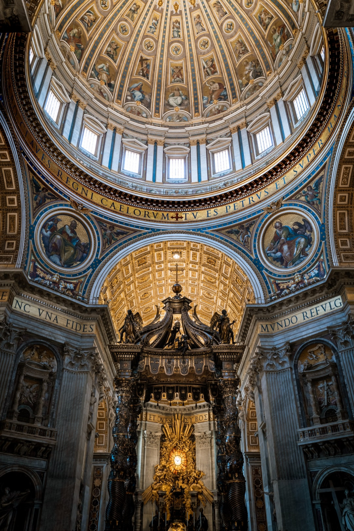 Inside St Peter's Basilica, Rome Italy wallpaper | Rome italy, St peters  basilica, Rome